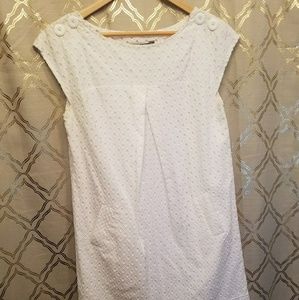 White dress with pockets